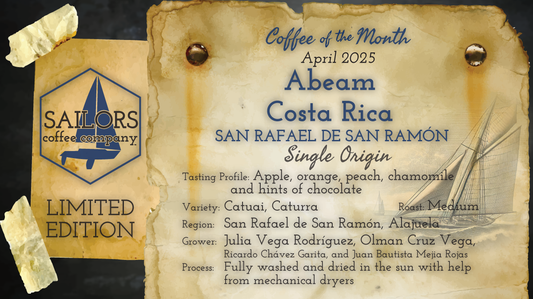 Limited-Edition, Coffee of the Month for May 2025: Abeam Abeam Costa Rica – San Rafael de San Ramón