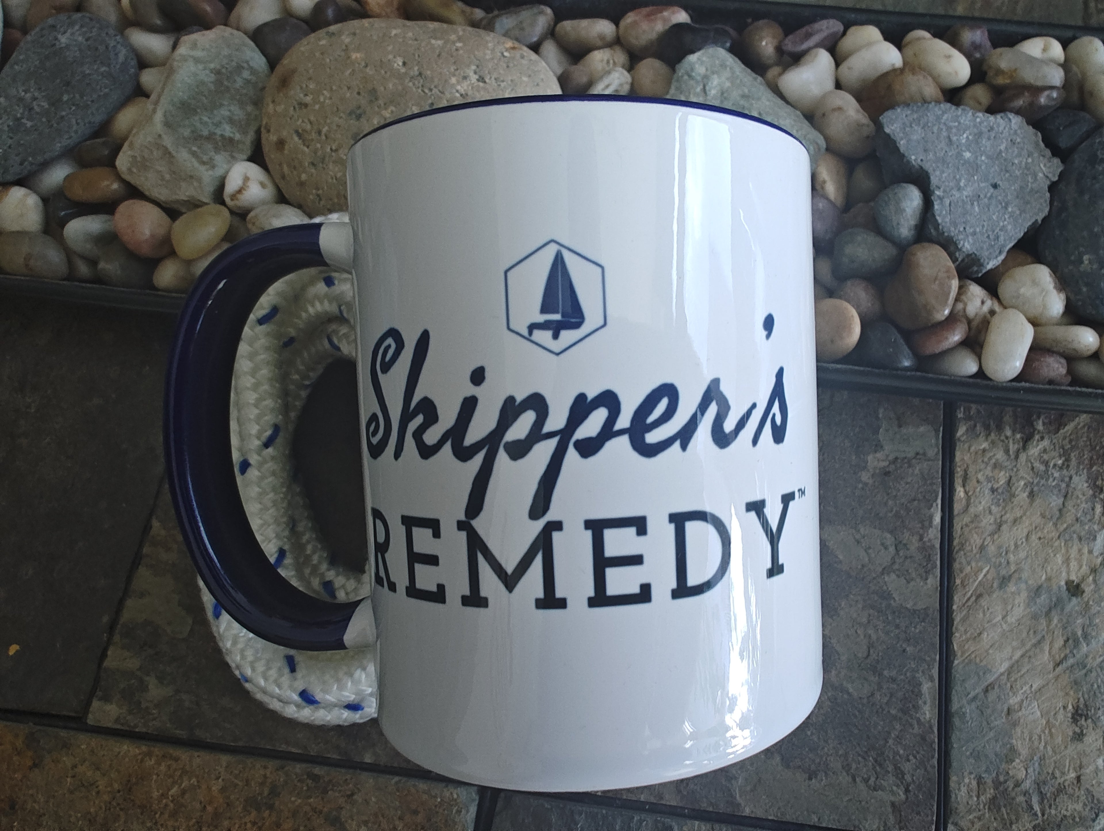 Mug with Color Inside (Skippers Remedy - Take Life By the Helm)