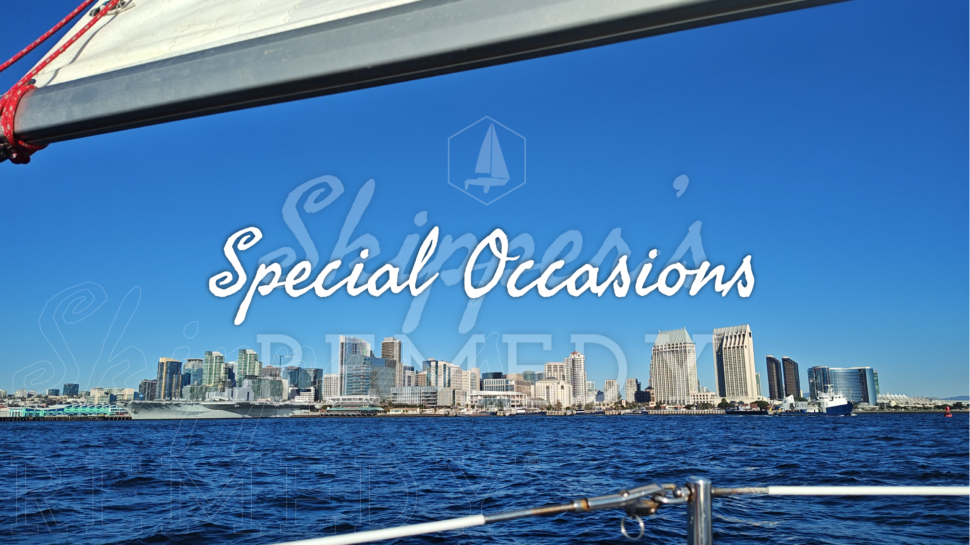City skyline with 'Special Occasions' text overlay
