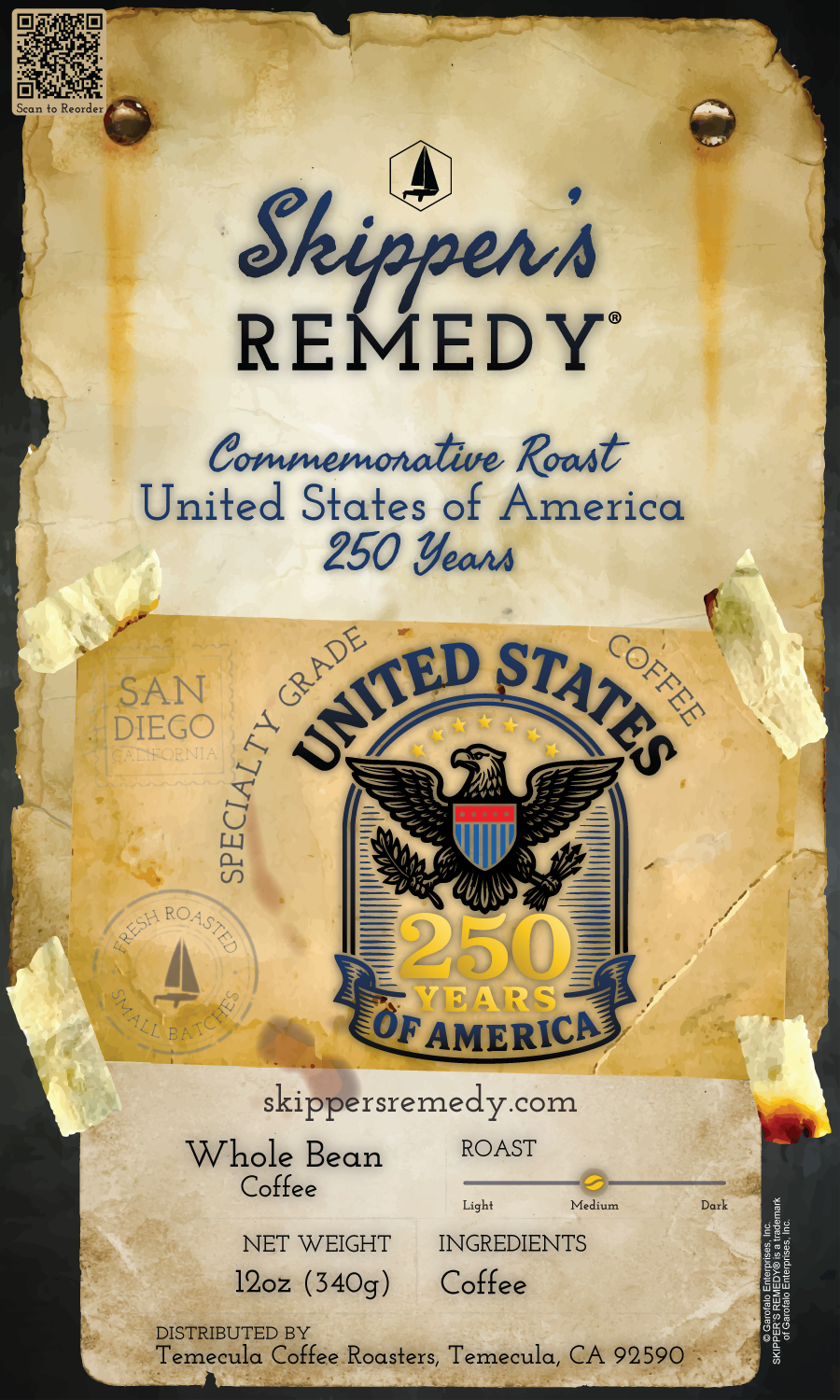 Commemorative United States of America 250 Years roast