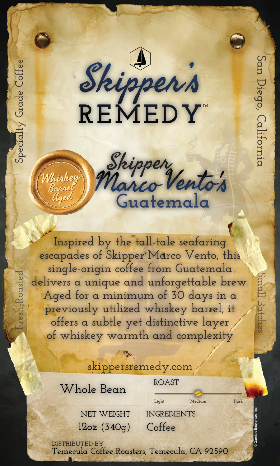 Skipper Marco Vento's Guatemala - Whiskey Barrel-Aged