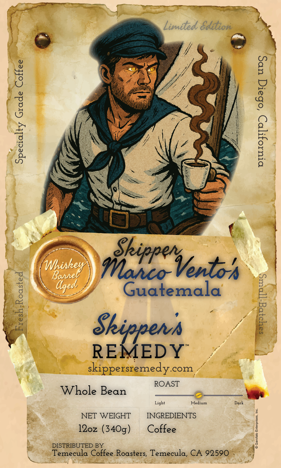 Skipper Marco Vento's Guatemala - Whiskey Barrel-Aged - Limited Edition