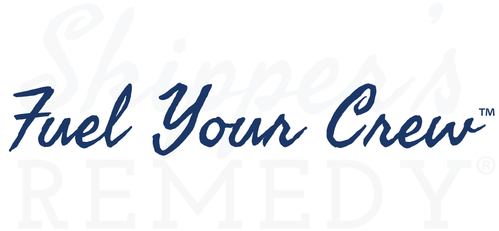 Text 'Fuel Your Crew' in blue