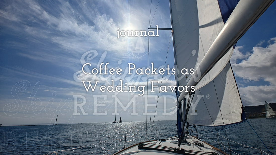 Coffee Packets as Wedding Favors