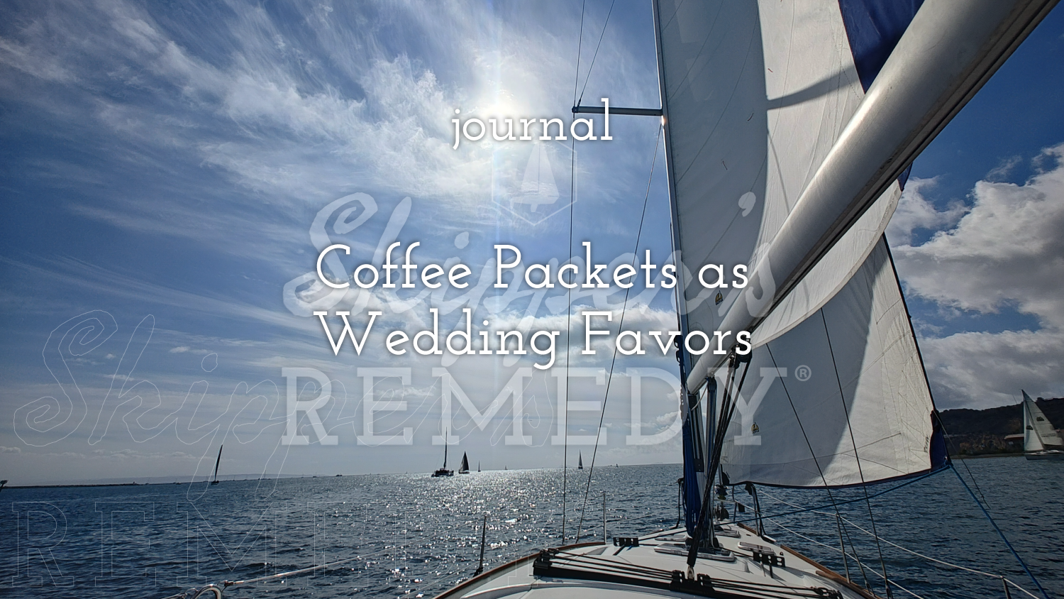 Coffee Packets as Wedding Favors