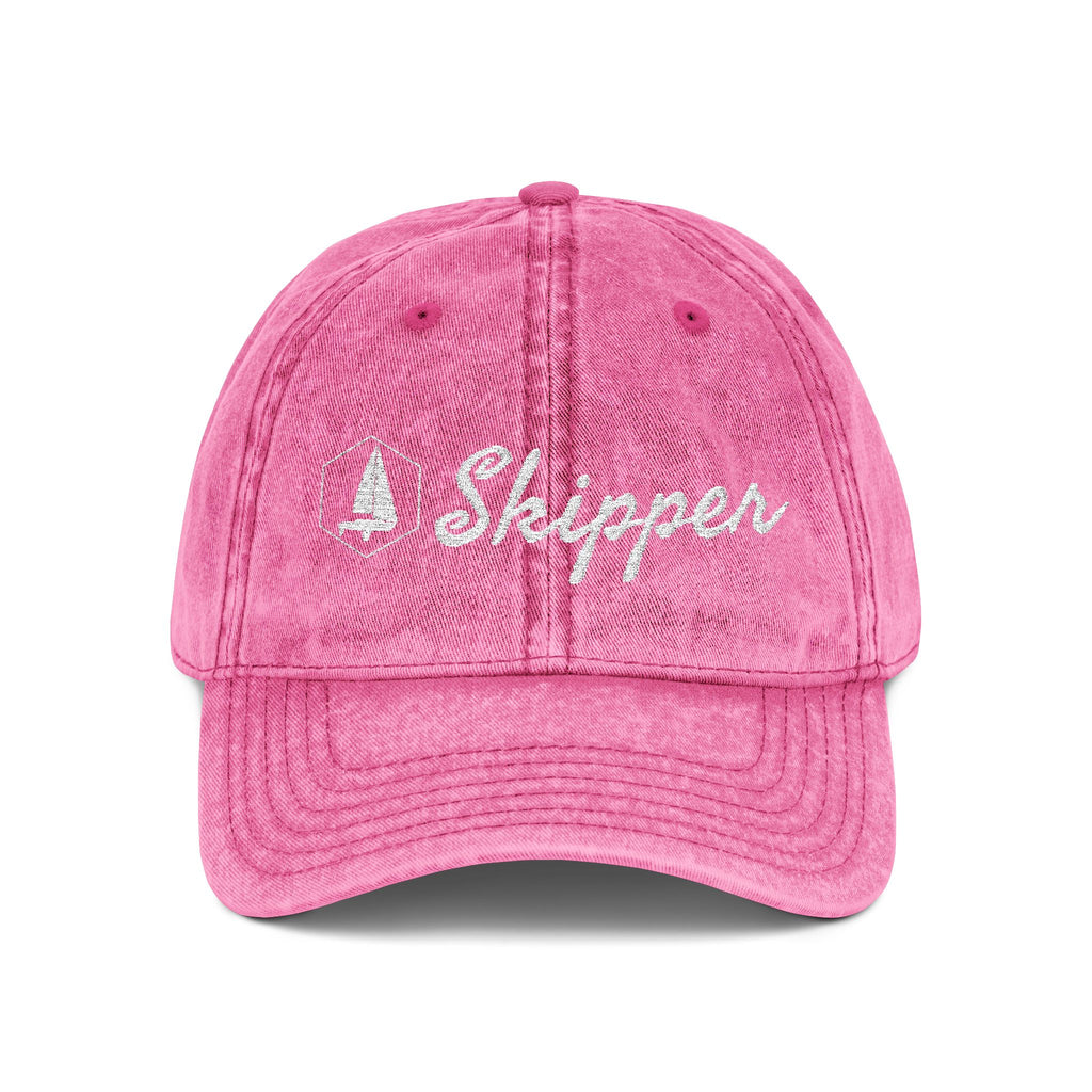 “Skipper” Embroidered Vintage Cap