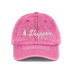 “Skipper” Embroidered Vintage Cap