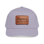 Mid Profile Baseball Cap with Leather Patch