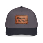 Mid Profile Baseball Cap with Leather Patch