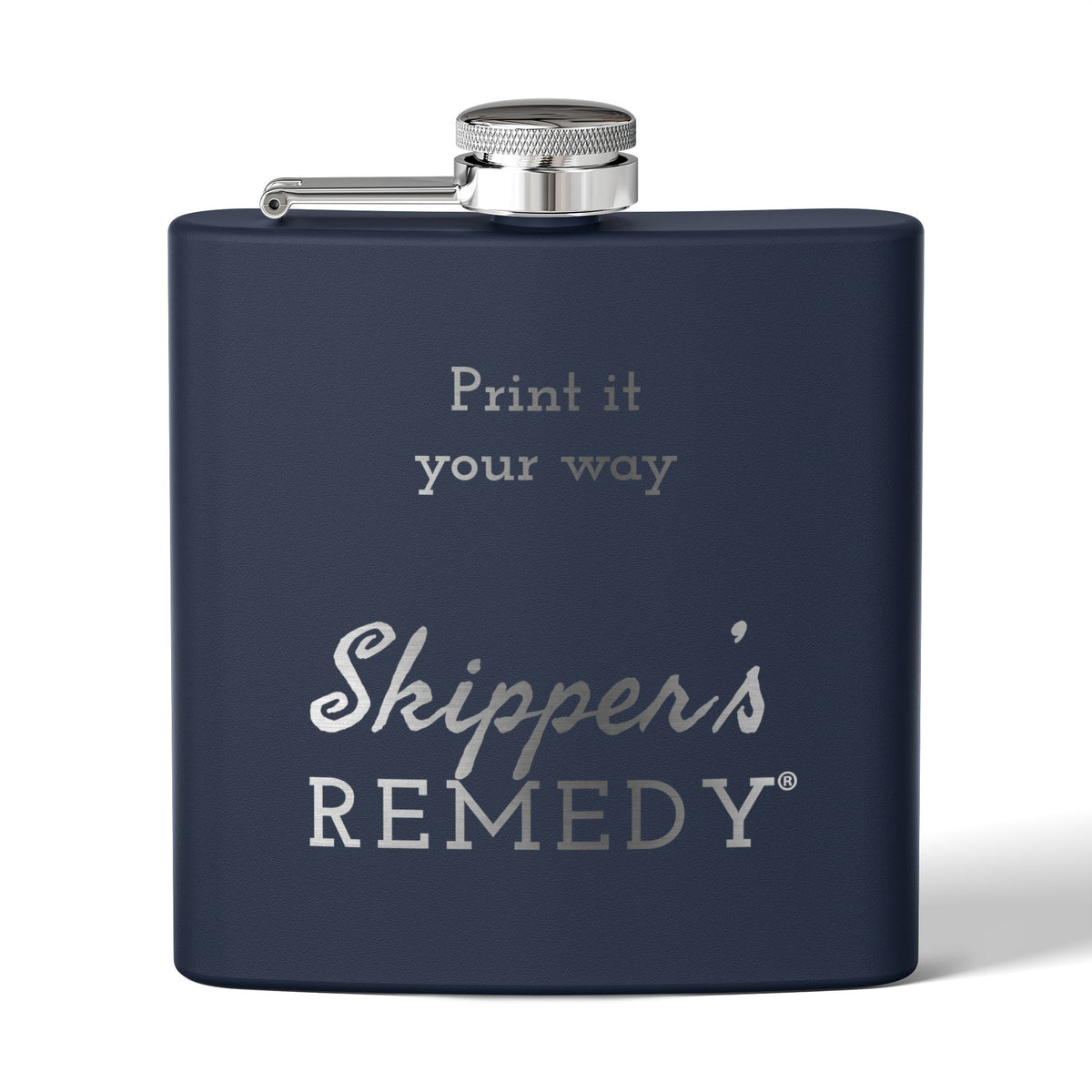 Stainless Steel Flask, 6oz - Engraving, Personalizable