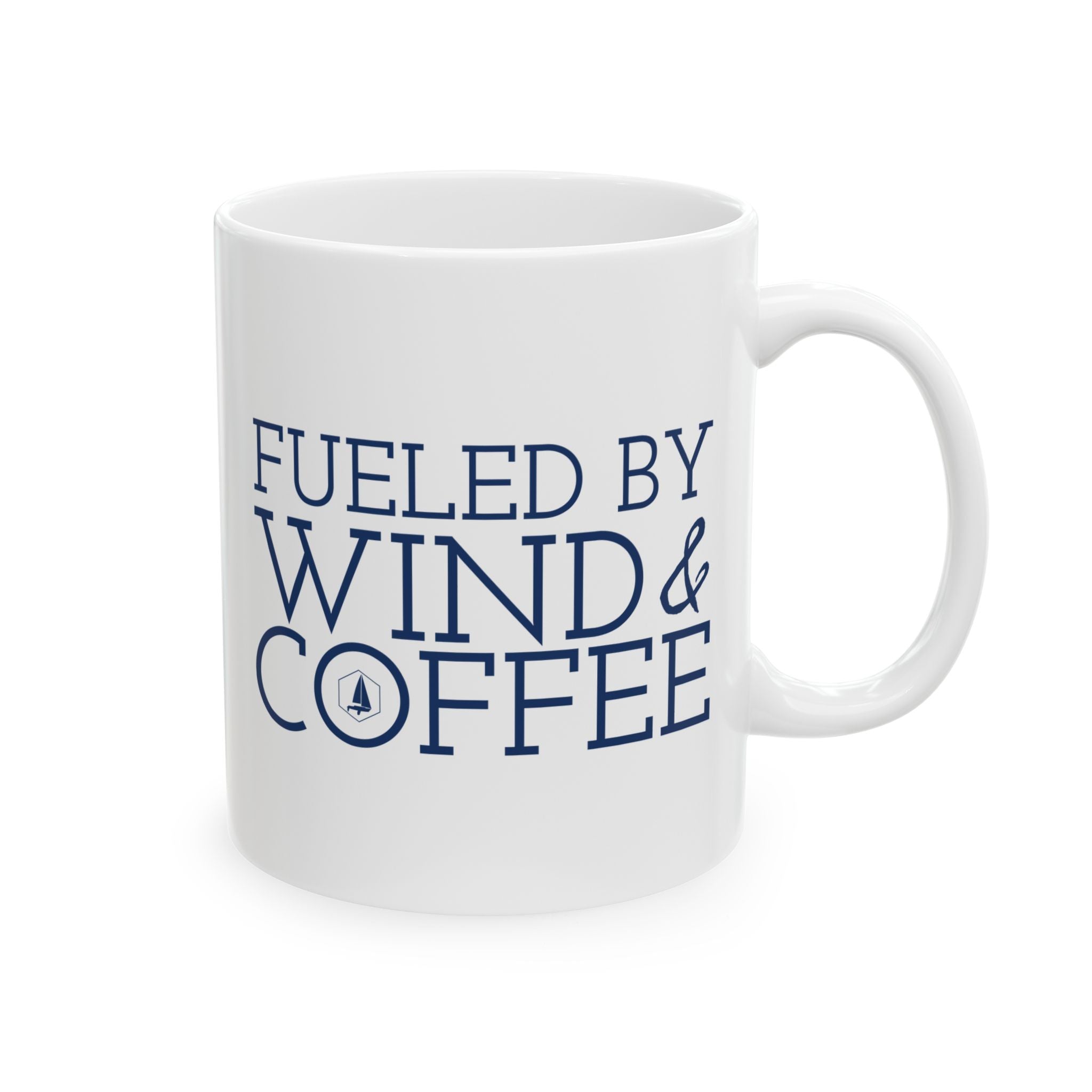 Fueled by Wind & Coffee 11oz/15oz Ceramic Coffee Mug