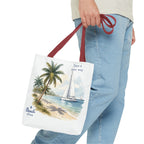 Beach Sailboat Tote Bag - Personalizable