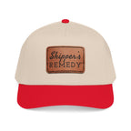 Mid Profile Baseball Cap with Leather Patch