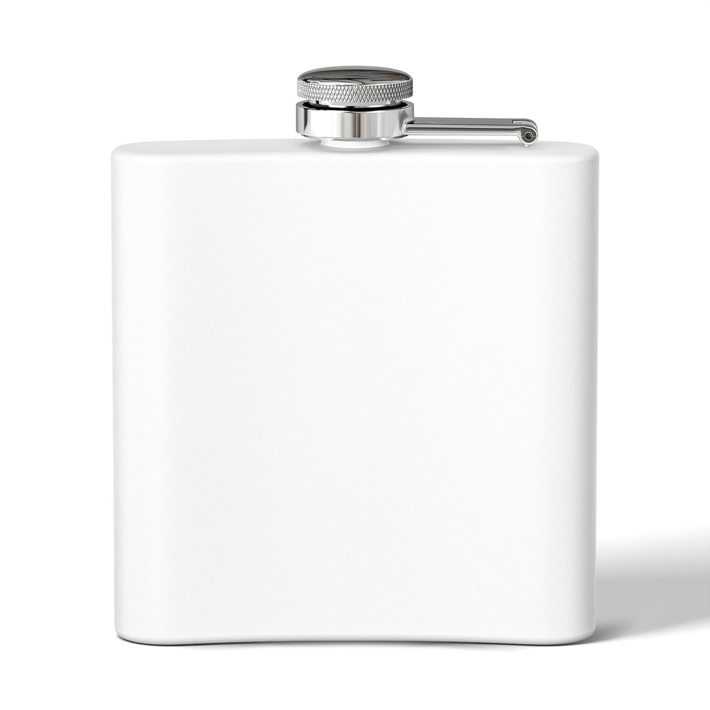 Stainless Steel Flask, 6oz - Engraving, Personalizable