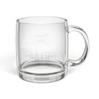 Engraved Glass Coffee Mug - Personalizable