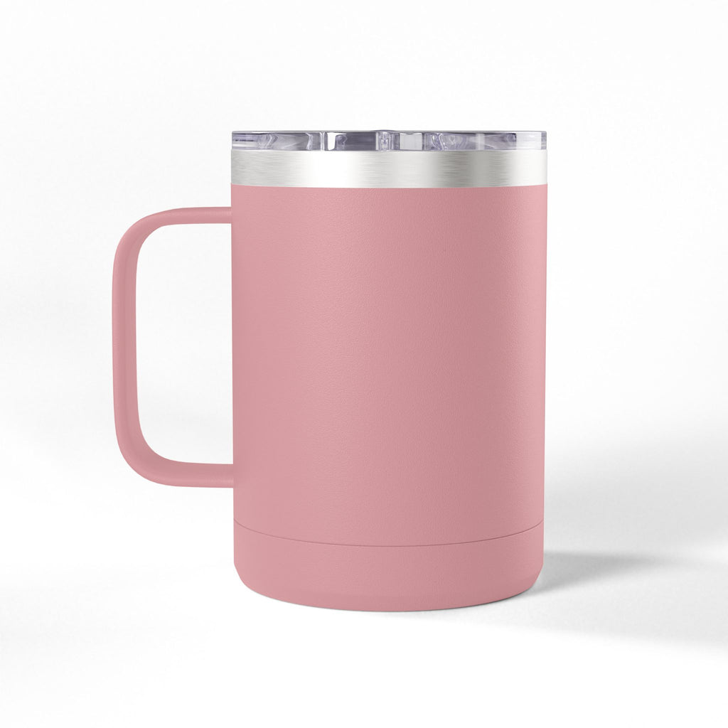 Engraved 15oz Coral Travel Mug Tumbler - Personalizable