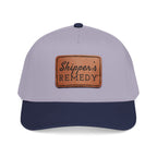 Mid Profile Baseball Cap with Leather Patch