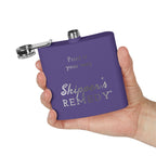 Stainless Steel Flask, 6oz - Engraving, Personalizable