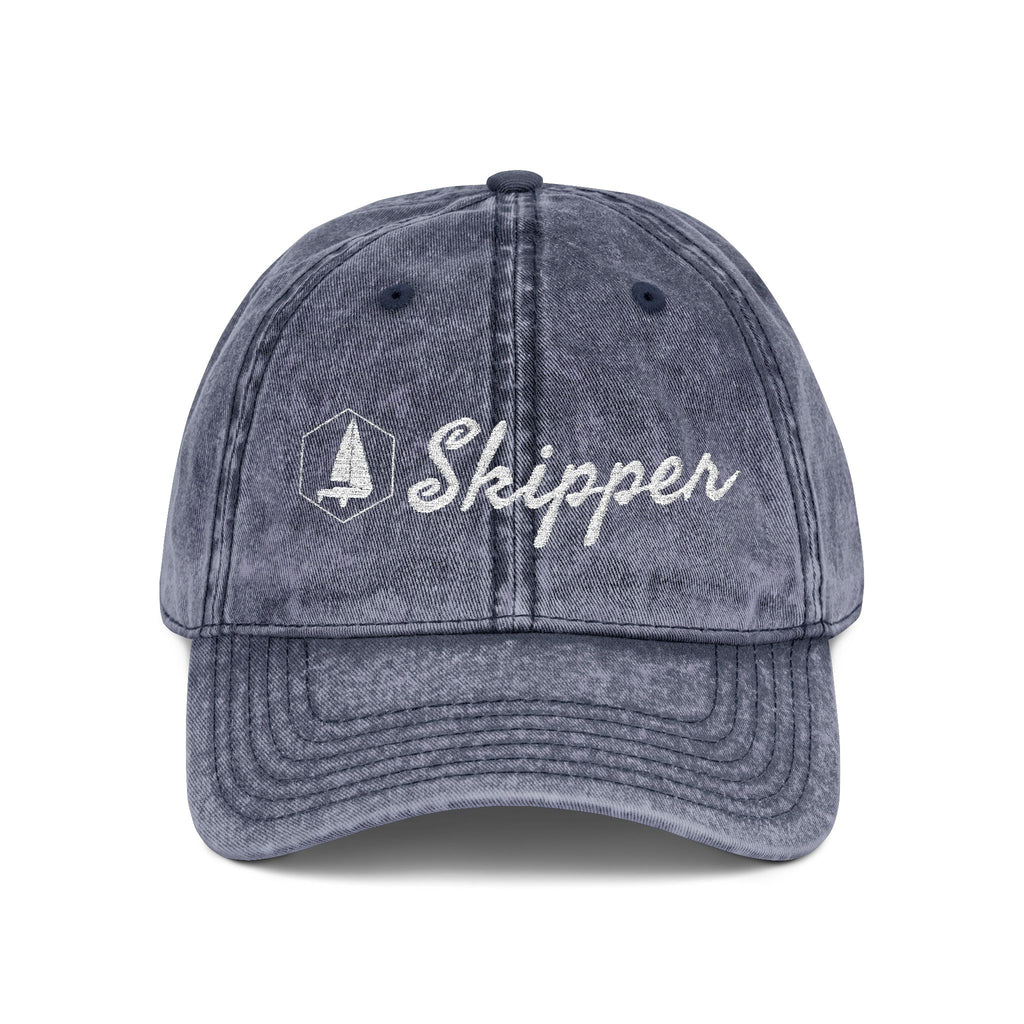 “Skipper” Embroidered Vintage Cap