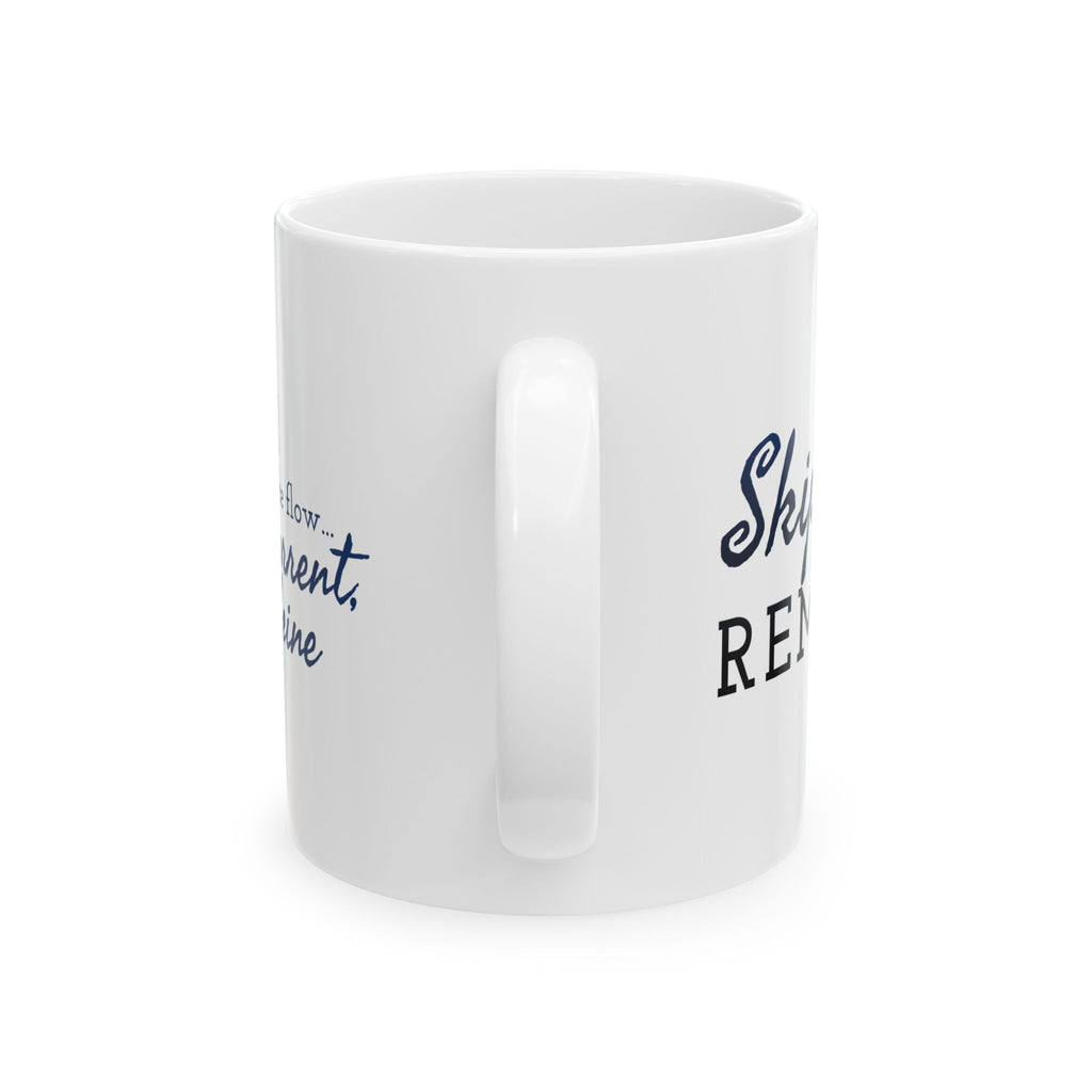 I go with the flow... Wind, Current, and Caffeine - 11oz/15oz Ceramic Coffee Mug