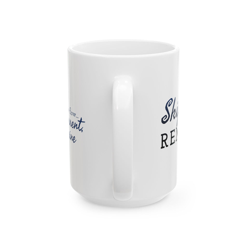 I go with the flow... Wind, Current, and Caffeine - 11oz/15oz Ceramic Coffee Mug