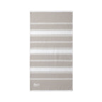 Striped Beach Throw with Embroidered Detail