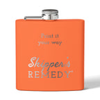 Stainless Steel Flask, 6oz - Engraving, Personalizable