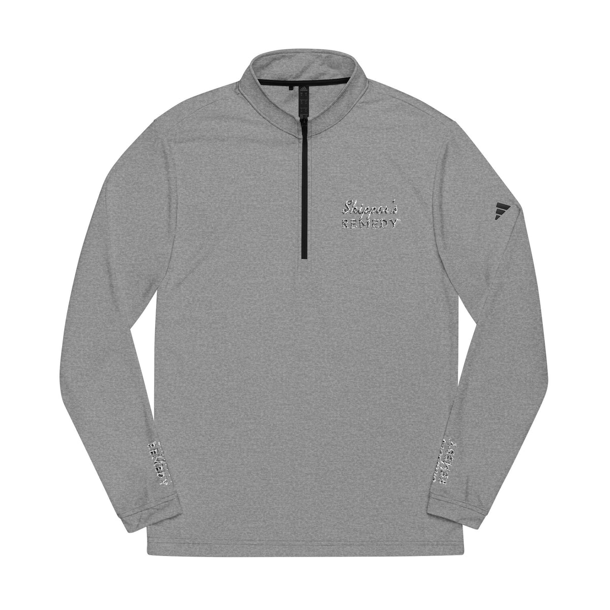 adidas® Embroidered Quarter-Zip Performance Pullover