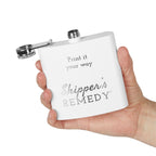 Stainless Steel Flask, 6oz - Engraving, Personalizable