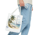 Beach Sailboat Tote Bag - Personalizable