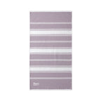 Striped Beach Throw with Embroidered Detail