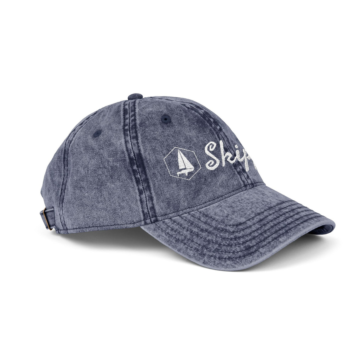 “Skipper” Embroidered Vintage Cap