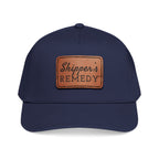 Mid Profile Baseball Cap with Leather Patch