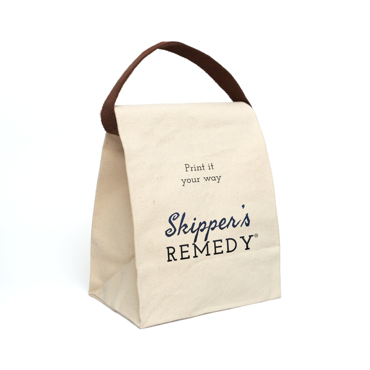 Canvas Lunch Bag with Strap - Personalizable