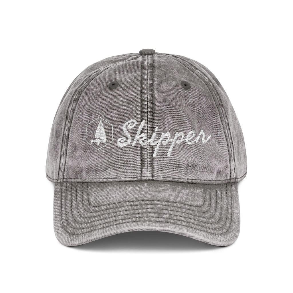 “Skipper” Embroidered Vintage Cap