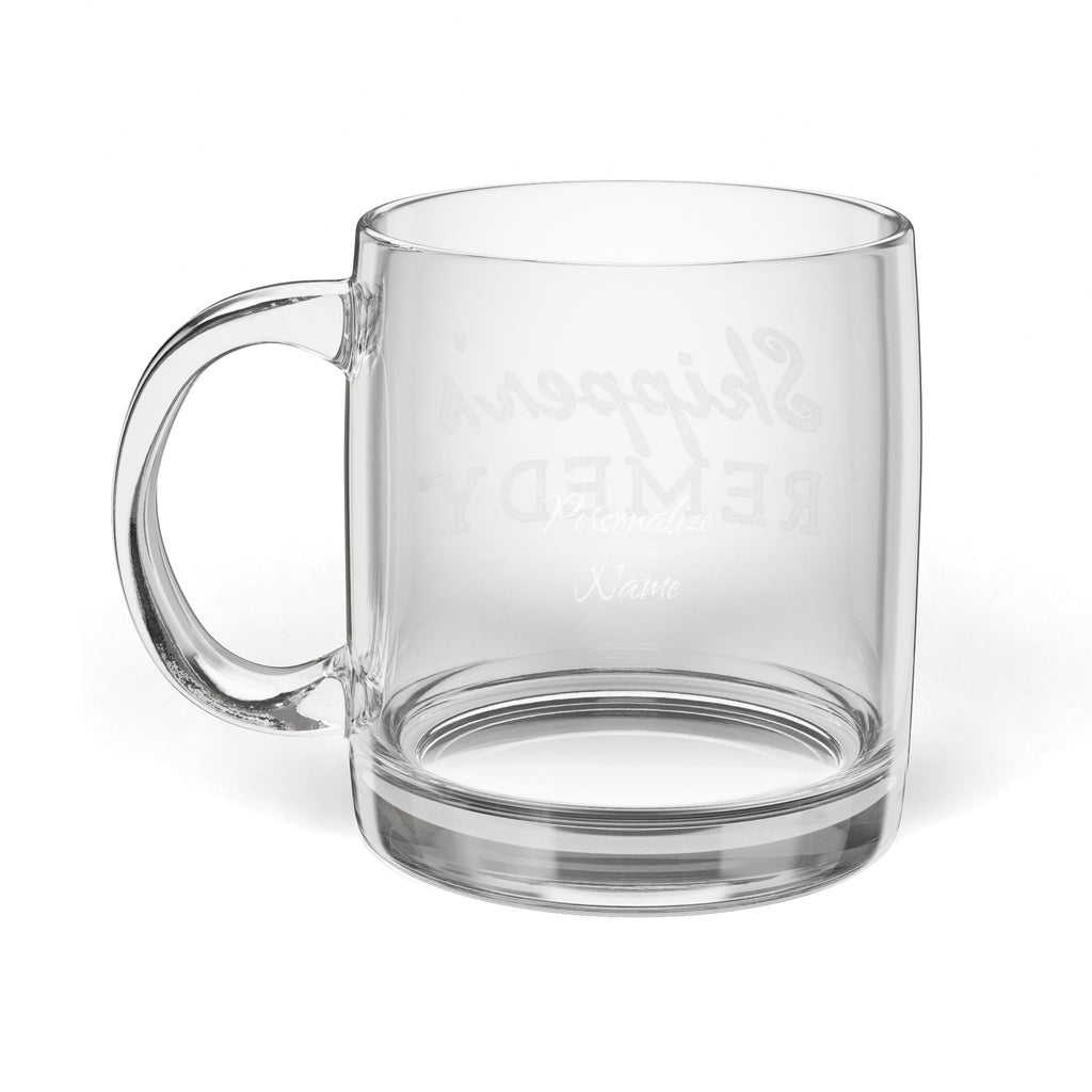 Engraved Glass Coffee Mug - Personalizable