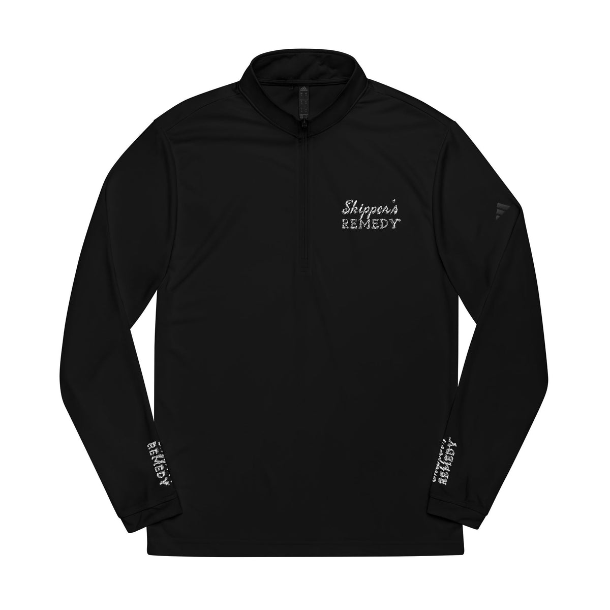 adidas® Embroidered Quarter-Zip Performance Pullover