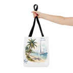 Beach Sailboat Tote Bag - Personalizable