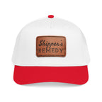 Mid Profile Baseball Cap with Leather Patch