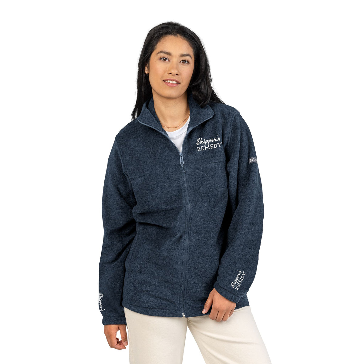 Columbia Fleece Jacket – Embroidered Outdoor Adventure Design