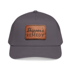 Mid Profile Baseball Cap with Leather Patch