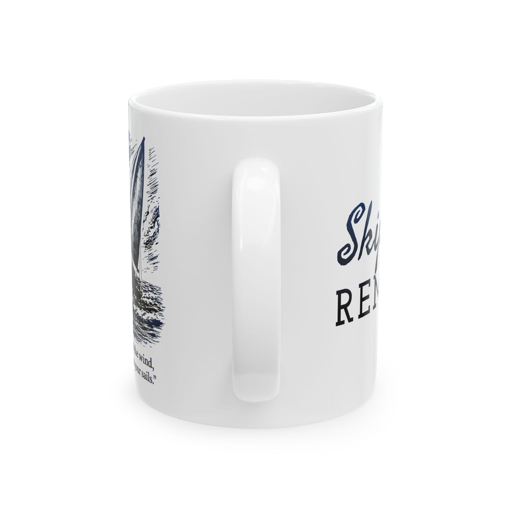 You Can't Control the Wind, but You Can Adjust Your Sails - 11oz/15oz Ceramic Coffee Mug