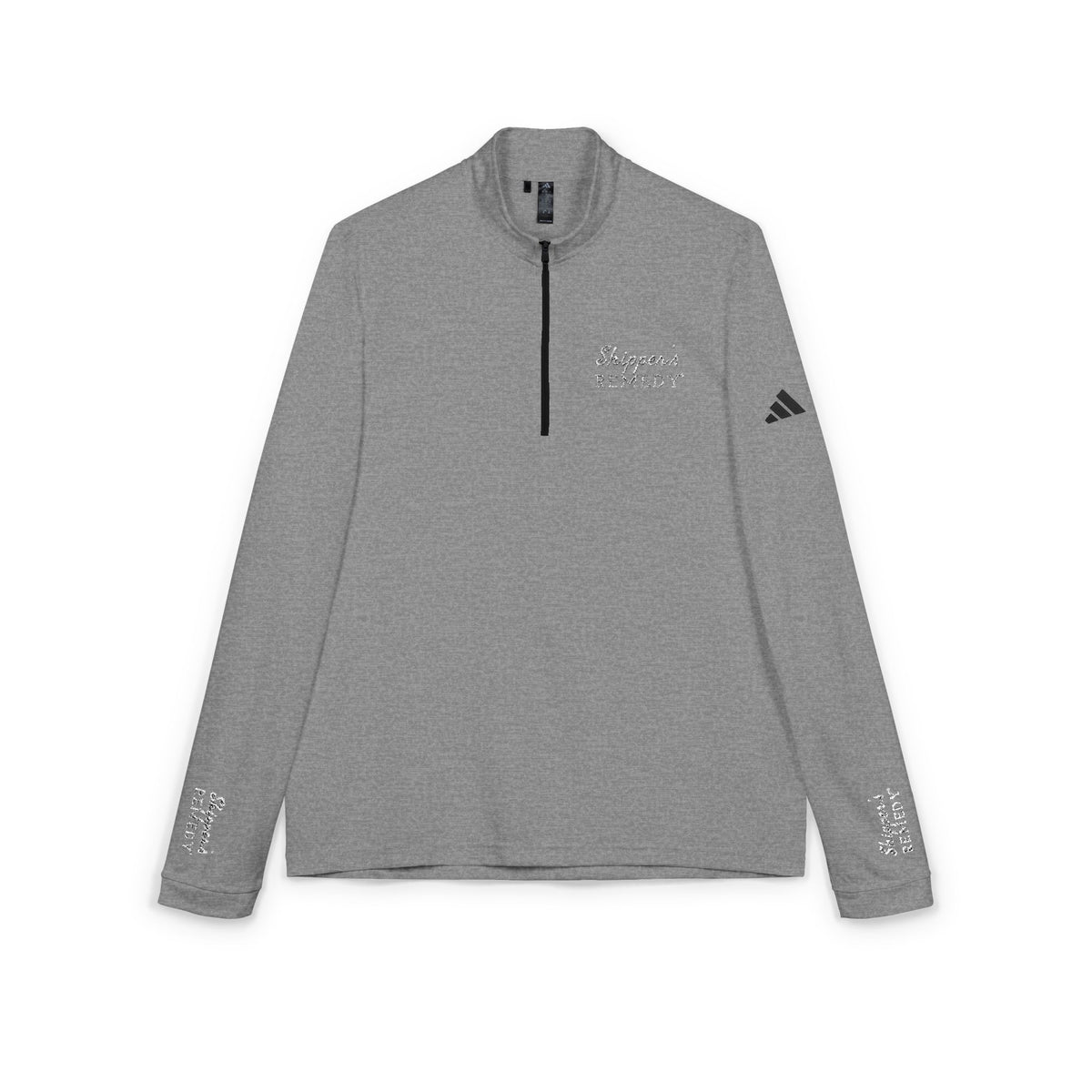 adidas® Embroidered Quarter-Zip Performance Pullover