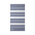 Striped Beach Throw with Embroidered Detail