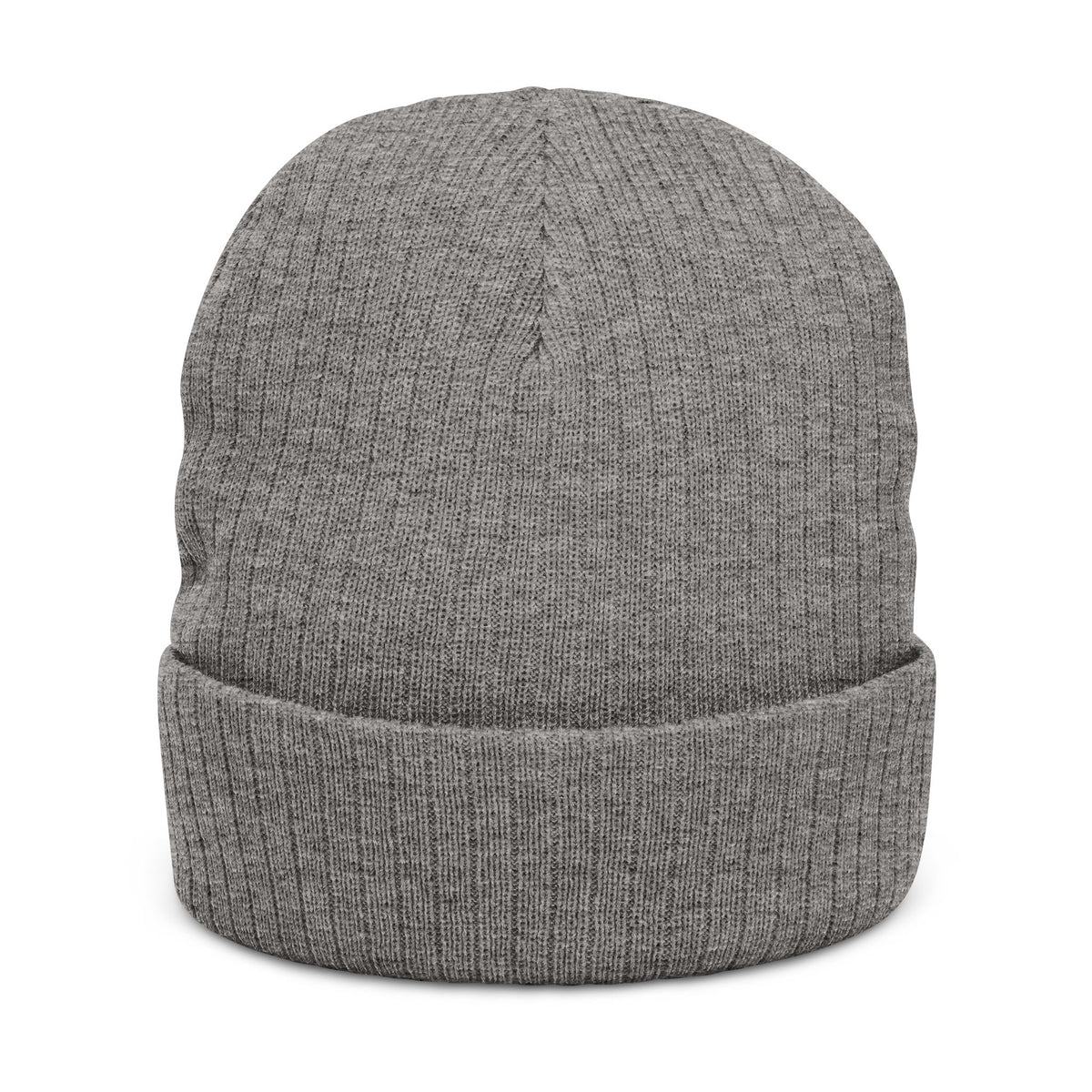 Embroidered Ribbed Knit Beanie