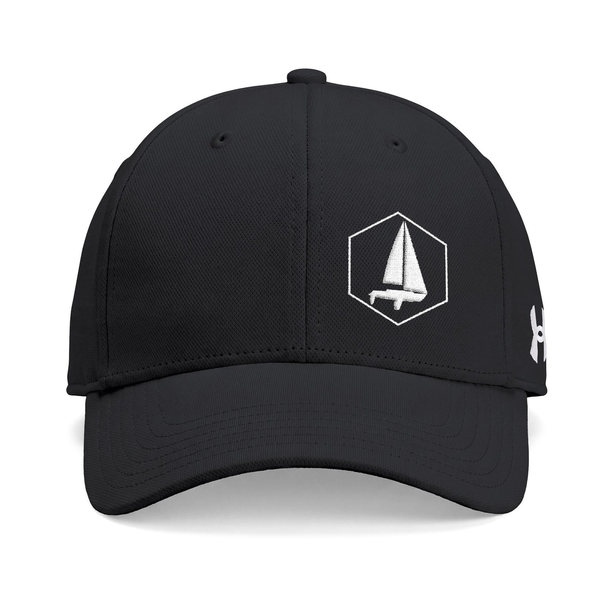 Embroidered Sailboat Emblem Baseball Cap