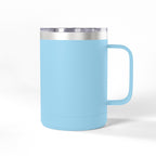Engraved 15oz Coral Travel Mug Tumbler - Personalizable