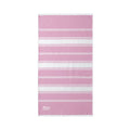 Striped Beach Throw with Embroidered Detail