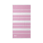 Striped Beach Throw with Embroidered Detail