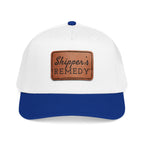 Mid Profile Baseball Cap with Leather Patch